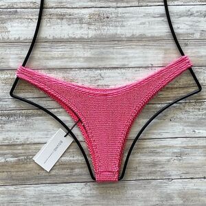 BOUND by Bond-Eye Hot Pink Lurex 'SINNER' Bikini Bottom